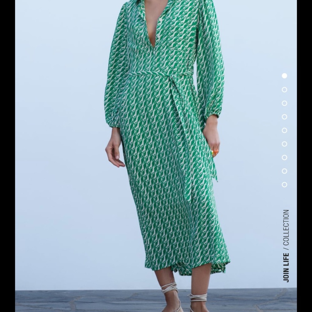 Printed midi dress